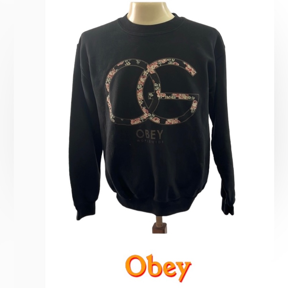 OBEY OG flowered Worldwide sweatshirt